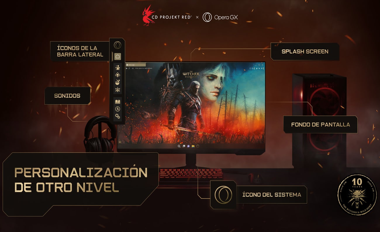 Opera-GX-lanza-edición-especial-navegador-celebrar-10-años-The-Witcher-3