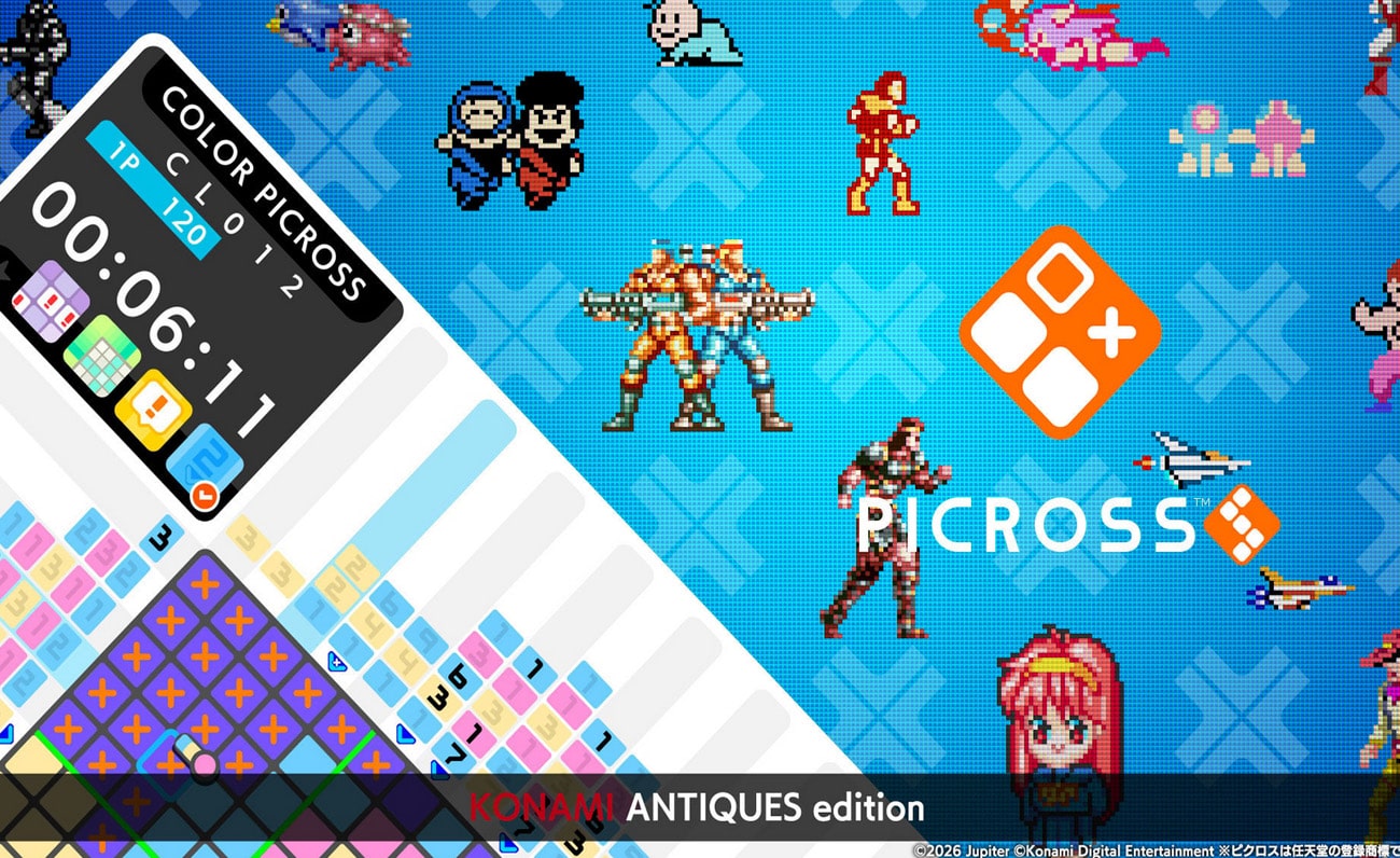 Konami-lanzará-juego-Picross-clásico-estilo-pixel-art